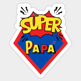 Súper DAD. Idea de regalo para papá en su día. Día del Padre Sticker